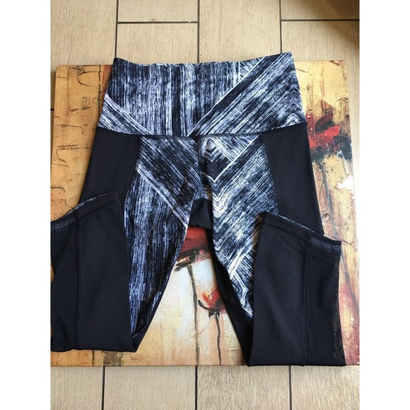 RARE EUC 2015 Lululemon Tight Fit Hot to Street Mesh Panel Heat Wave Leggings 6 - Picture 5 of 12